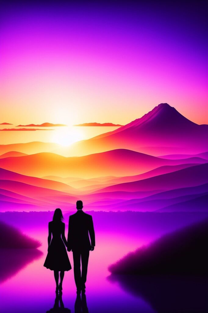 ai generated, couple, sunset-7721448.jpg